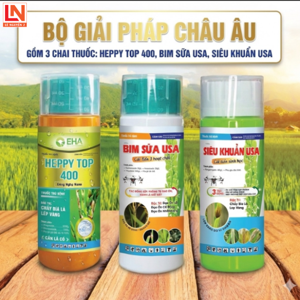 BỘ BA SẠCH BỆNH LEM LÉP, ĐẠO ÔN VI KHUẨN