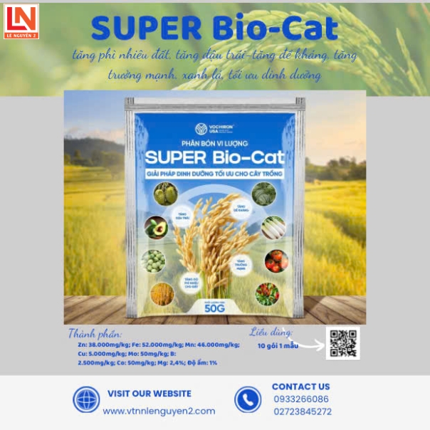 PHÂN BÓN VI LƯỢNG SUPER BIO - CAT